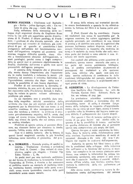 Pathologica rivista quindicinale