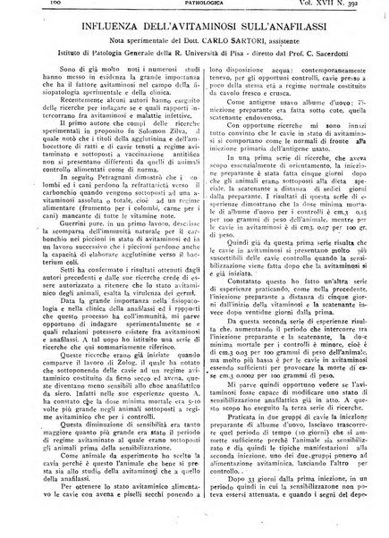 Pathologica rivista quindicinale