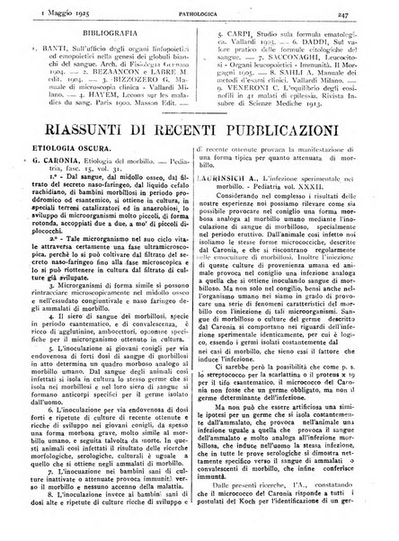 Pathologica rivista quindicinale