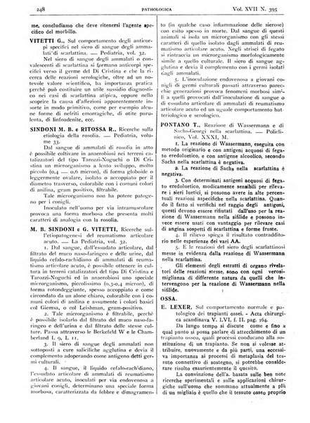 Pathologica rivista quindicinale