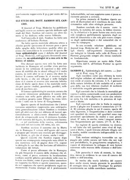 Pathologica rivista quindicinale