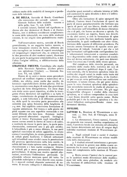 Pathologica rivista quindicinale