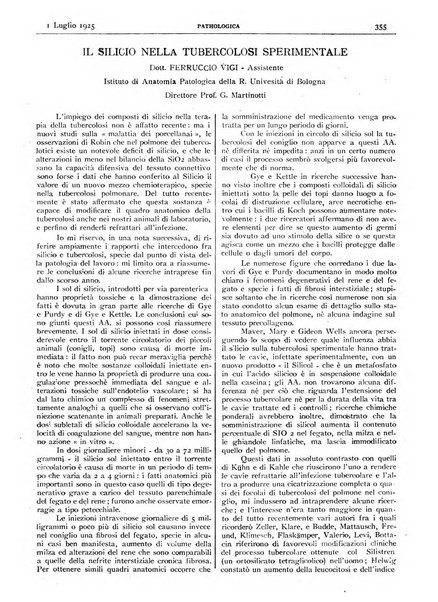 Pathologica rivista quindicinale