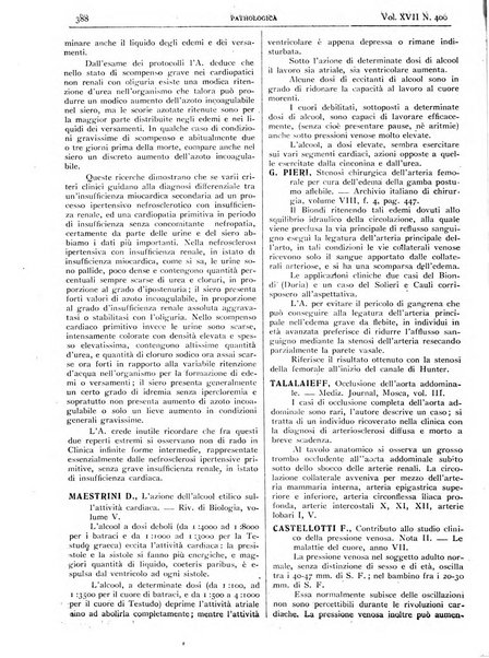 Pathologica rivista quindicinale