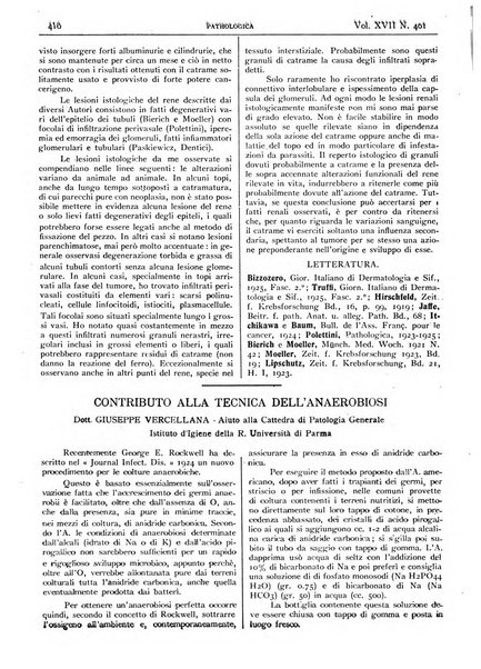 Pathologica rivista quindicinale