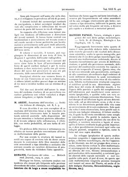 Pathologica rivista quindicinale