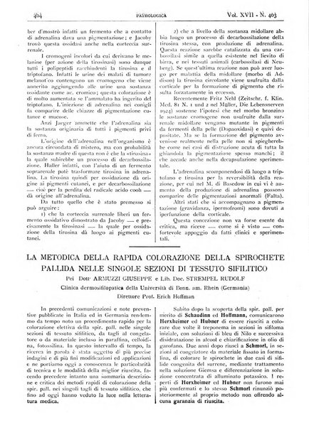 Pathologica rivista quindicinale