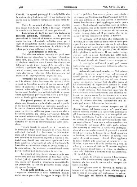 Pathologica rivista quindicinale