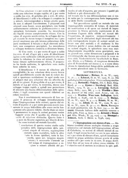 Pathologica rivista quindicinale