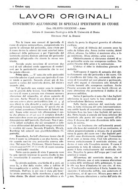 Pathologica rivista quindicinale