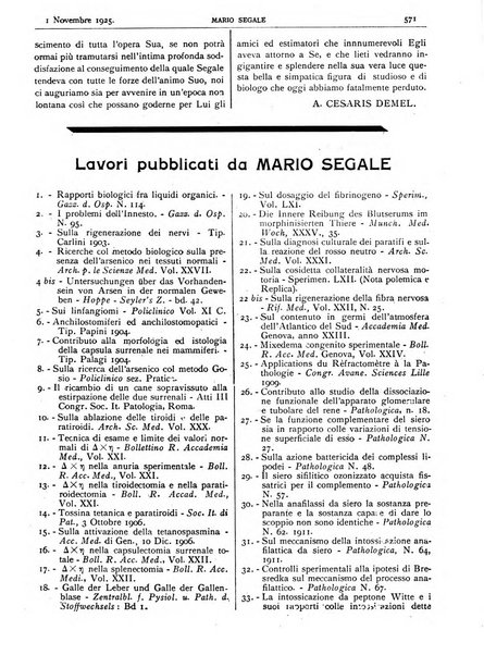 Pathologica rivista quindicinale