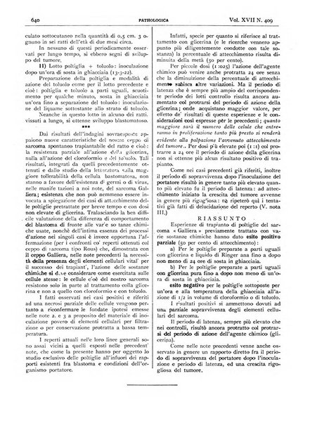 Pathologica rivista quindicinale