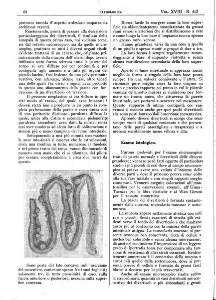 Pathologica rivista quindicinale