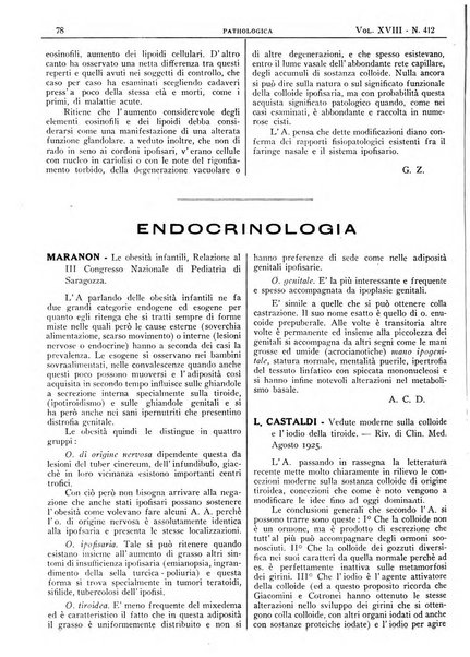 Pathologica rivista quindicinale