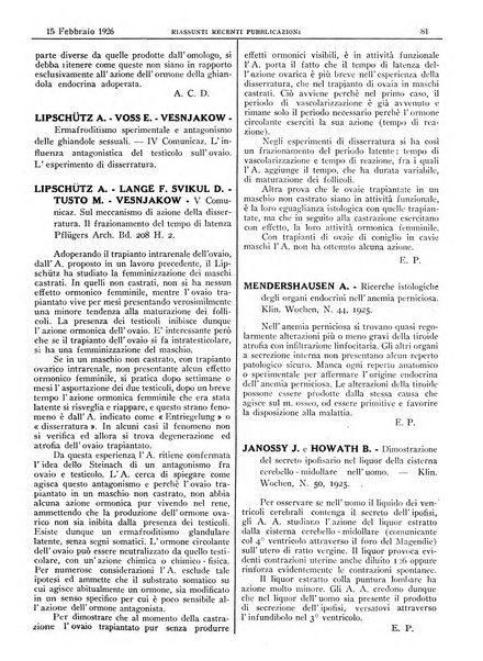 Pathologica rivista quindicinale