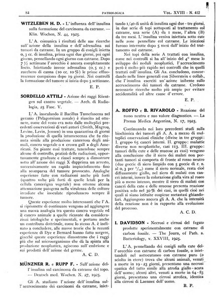 Pathologica rivista quindicinale