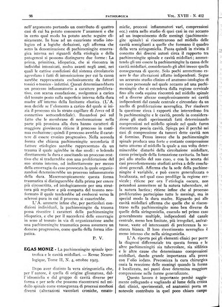 Pathologica rivista quindicinale