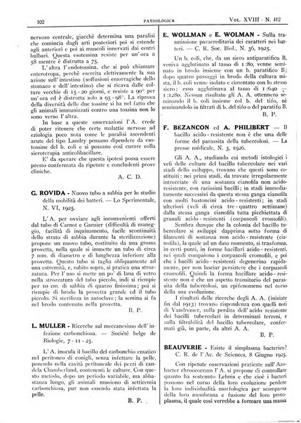 Pathologica rivista quindicinale