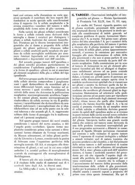 Pathologica rivista quindicinale