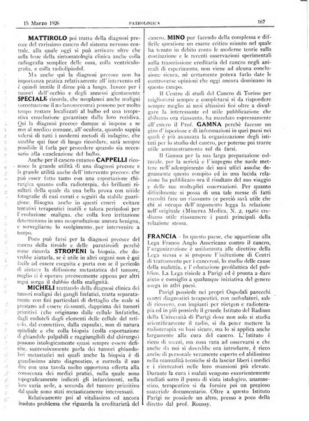 Pathologica rivista quindicinale