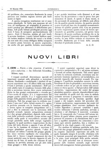 Pathologica rivista quindicinale