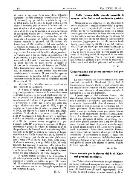 Pathologica rivista quindicinale