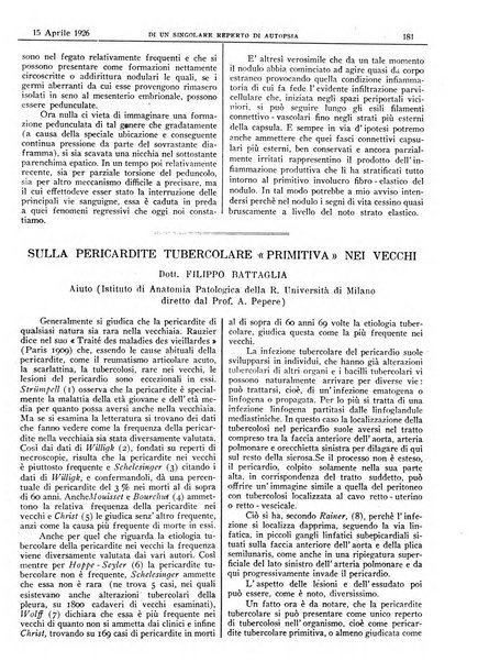 Pathologica rivista quindicinale