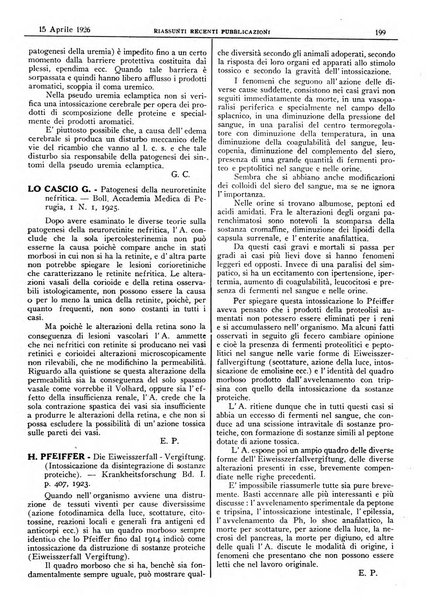 Pathologica rivista quindicinale