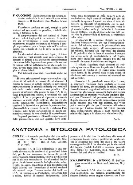 Pathologica rivista quindicinale