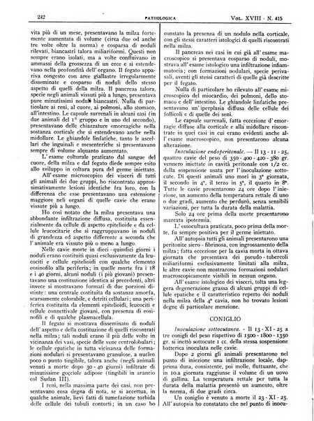 Pathologica rivista quindicinale