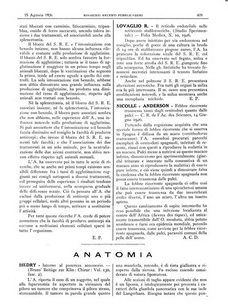 Pathologica rivista quindicinale