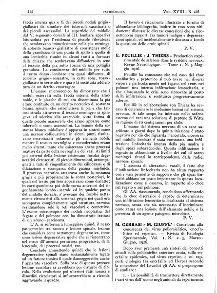 Pathologica rivista quindicinale