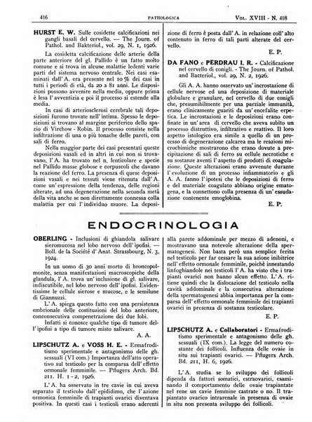 Pathologica rivista quindicinale