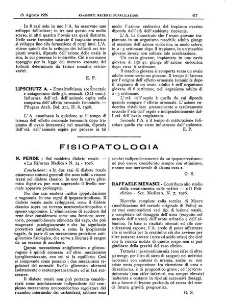 Pathologica rivista quindicinale