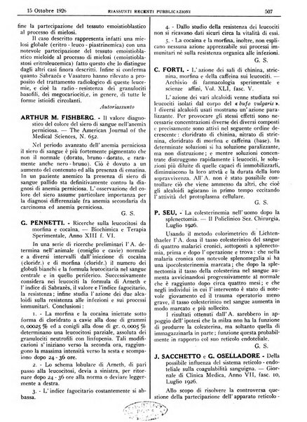 Pathologica rivista quindicinale