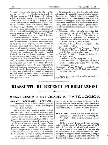 Pathologica rivista quindicinale