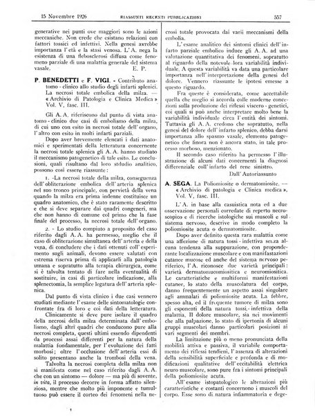 Pathologica rivista quindicinale