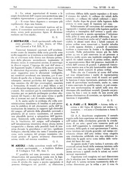 Pathologica rivista quindicinale