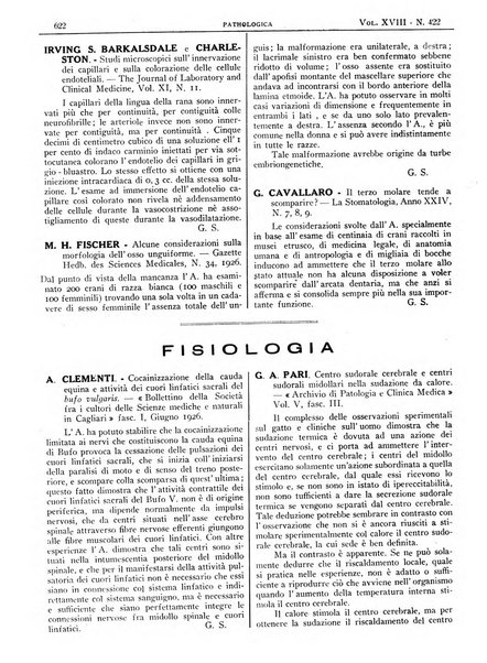 Pathologica rivista quindicinale