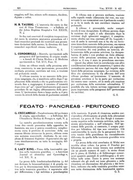 Pathologica rivista quindicinale