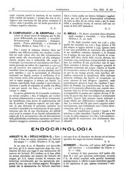 Pathologica rivista quindicinale