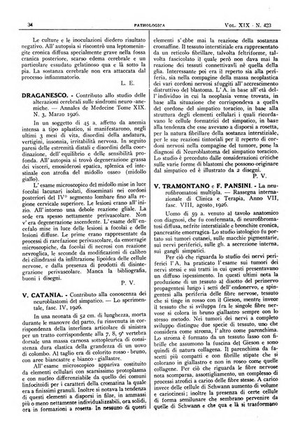 Pathologica rivista quindicinale