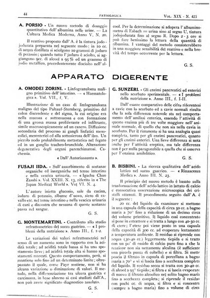 Pathologica rivista quindicinale