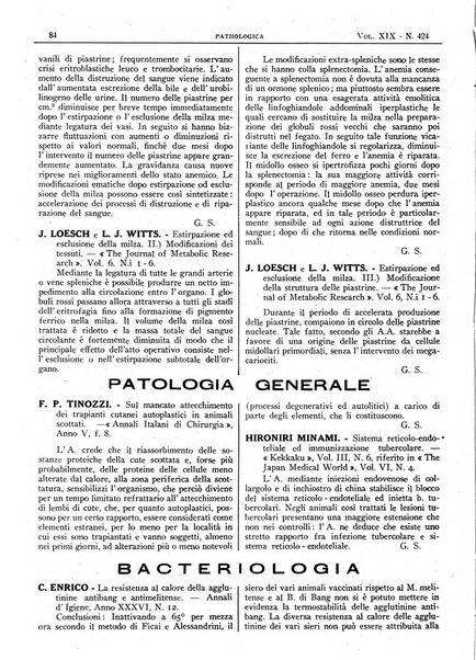 Pathologica rivista quindicinale