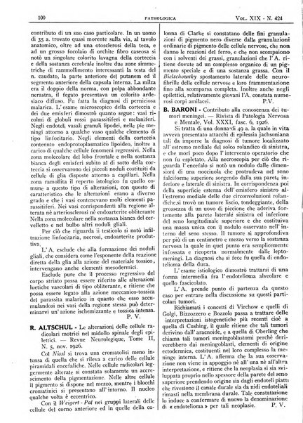 Pathologica rivista quindicinale