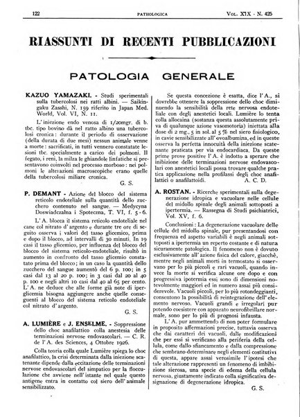 Pathologica rivista quindicinale