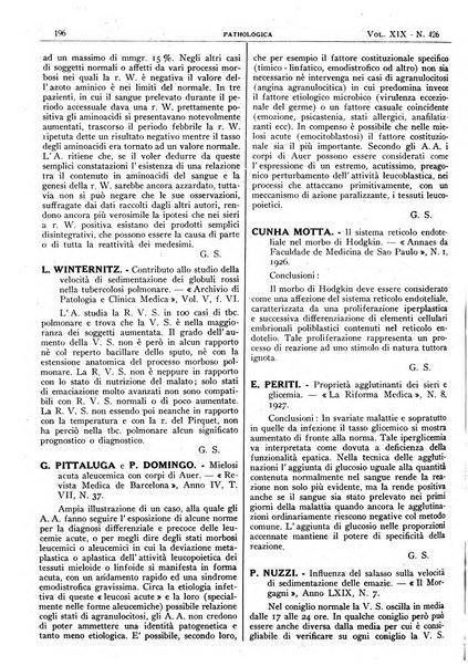 Pathologica rivista quindicinale