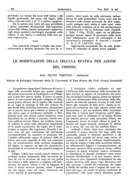 Pathologica rivista quindicinale