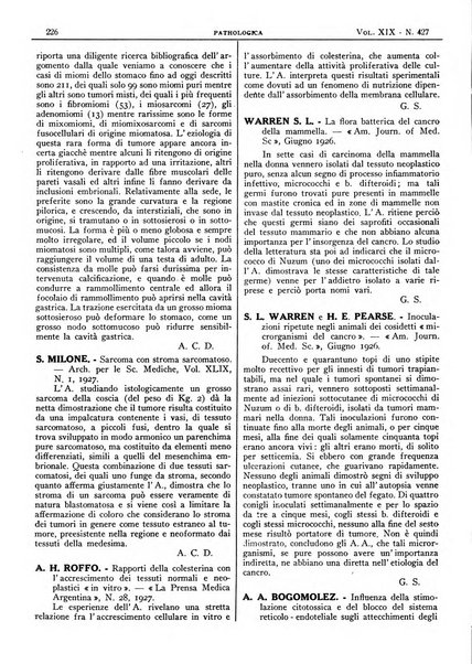 Pathologica rivista quindicinale