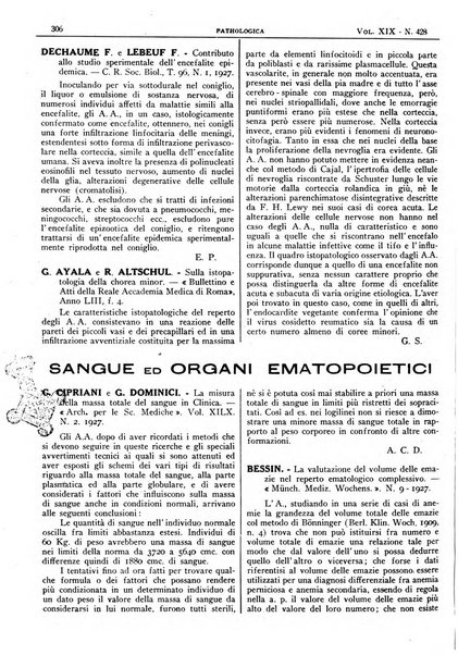 Pathologica rivista quindicinale